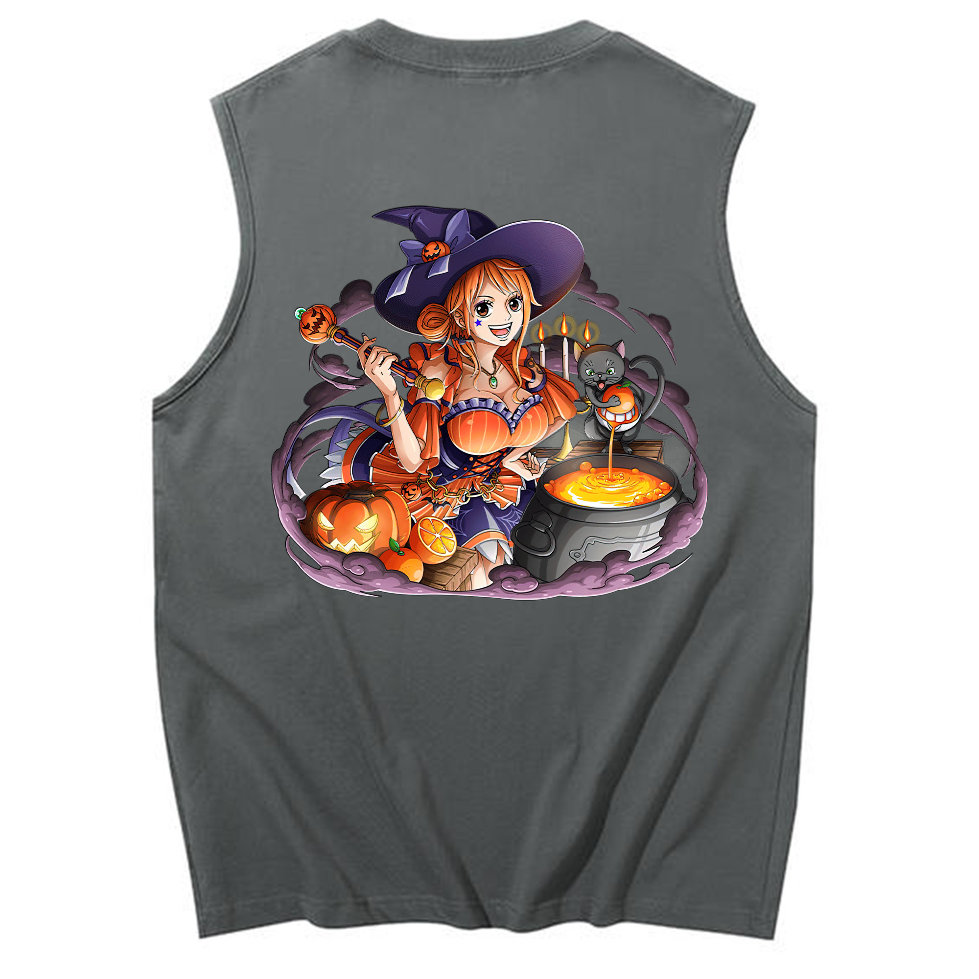 ワンピース ナミ ONE PIECE Nami コットン100％タンクトップ（背面プリント）